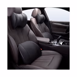 Car Headrest Pillow Car Lumbar Support Pillow Breathable Memory Foam Neck - 1pcs brown back