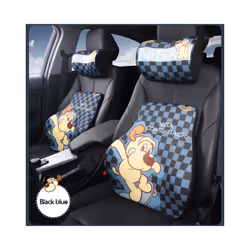 Universal Car Seat Headrest Memory Foam Car Neck Pillow Seat Lumbar Pillow - Headrest C