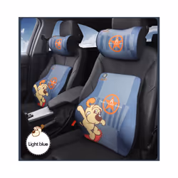Universal Car Seat Headrest Memory Foam Car Neck Pillow Seat Lumbar Pillow - Headrest C