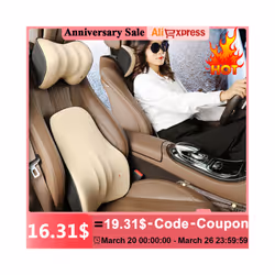 Car Driver Pillow Space Memory Foam Car Lumbar Support Back Cushion Car - lumbar support 1