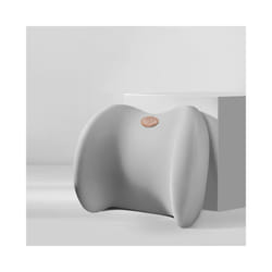 Car Pillow Headrest Neck Pillow  Memory Foam Cervical Lumbar Support Car - lumbar support gray