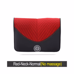 Car Electric Massage Headrest Neck Pillow Breathable Mesh + Leather Universal - Red-Neck-Normal