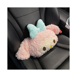 Cute Car Seat Pillow Pink Car Headrest Neck Pillow Cartoon Black Devil - 1pcs lumbar B