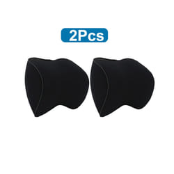 Breathable Car Seat Headrest Neck Pillow Auto Car Seat Pillow Memory Foam - 2 Pcs black