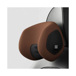 Car Neck Massage Pillow Lumbar Support Cushion Auto Seat Travel Relax - brown pillow