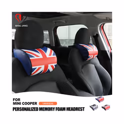 For Mini Cooper Universal Four Seasons F55 R60 Memory Foam Car Neck Support - Union Jack