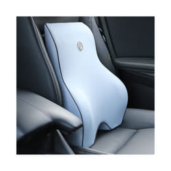 Car Cushion Car Headrest  Neck Pillow Lumbar pillow Seat Support Waist - grey back 1pc