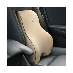 Car Cushion Car Headrest  Neck Pillow Lumbar pillow Seat Support Waist - beige back 1pc