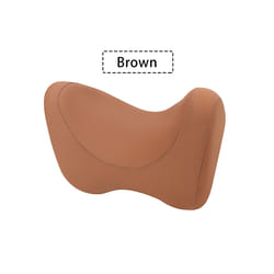 Car Headrest Neck Support Pillow Auto Seat Headrest Neck Pillow For Car - Brown