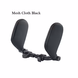 Car Seat Headrest Pillow Neck Support Pillow For Car Sleep Side Head Support - Cloth Black