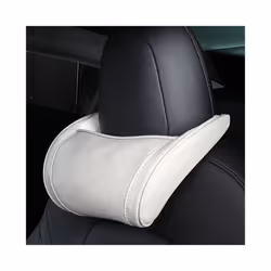 For Tesla Model 3 Model Y Model X Pillow Leather Styling Memory Soft Comfortable - White