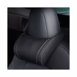For Tesla Model 3 Model Y Model X Pillow Leather Styling Memory Soft Comfortable - Black