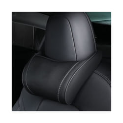 For Tesla Model 3 Model Y Model X Pillow Leather Styling Memory Soft Comfortable - Black