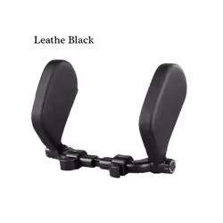 Car Seat Headrest Pillow Neck Support Pillow For Car Sleep Side Head Support - Leather Black