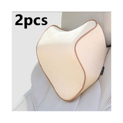 Memory Foam Car Seat Support Waist Cushion Automobile Slow Rebound Headrest - 2pcs headrest