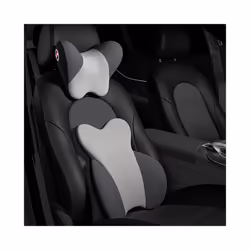 Car Headrest Neck Support Seat Soft Universal Adjustable Men Memory Foam - grey-Pillow