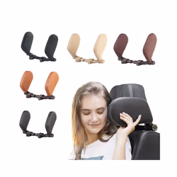 Car Seat Headrest Neck Pillow Travel Cushion For Sleep Car Pillow Neck - Cloth Gray