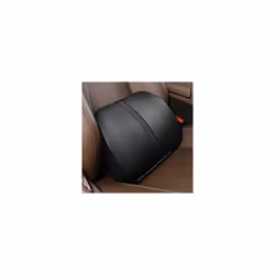 Adjustable Car Headrest Pillow Set Leather Auto Neck Protection Rest Pillows - Orange