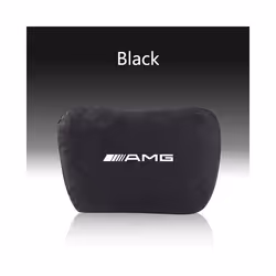 Car Headrest Neck Support Seat Soft Neck Pillow for Mercedes-Benz - 2Pcs Black