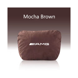 Car Headrest Neck Support Seat Soft Neck Pillow for Mercedes-Benz - 2Pcs Mocha Brown