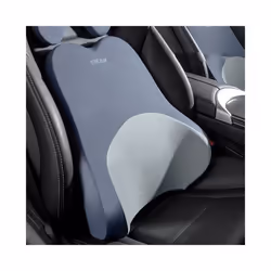 Car Lumbar Support Headrest Neck Pillow Universal Soft Neck Cushion Auto - Gray-Waist pillow