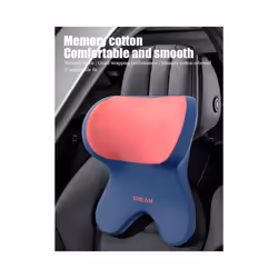 Car Lumbar Support Headrest Neck Pillow Universal Soft Neck Cushion Auto - Blue-Waist pillow