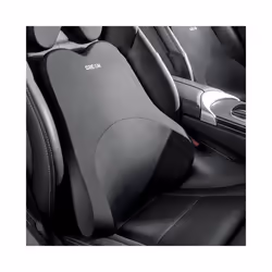 Car Lumbar Support Headrest Neck Pillow Universal Soft Neck Cushion Auto - Black-Waist pillow