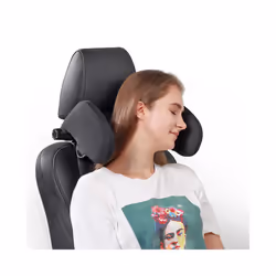 Car Seat Headrest Pillow,Premium seat held Pillow, 180 Degree Adjustable - Coffee red