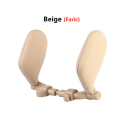 Car Neck Headrest Pillow Cushion Car Seat Memory Foam Pad Sleep Side Head - Cloth Beige