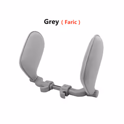 Car Neck Headrest Pillow Cushion Car Seat Memory Foam Pad Sleep Side Head - Cloth Grey