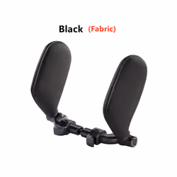 Car Neck Headrest Pillow Cushion Car Seat Memory Foam Pad Sleep Side Head - Cloth Black
