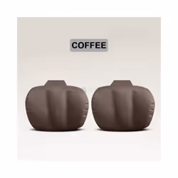 Breathable Leather Car Seat Headrest Neck Support Car Neck Pillows For - Coffee 2pcs