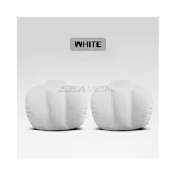Breathable Leather Car Seat Headrest Neck Support Car Neck Pillows For - White 2pcs