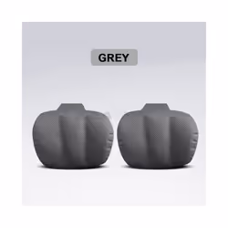 Breathable Leather Car Seat Headrest Neck Support Car Neck Pillows For - Gray 2pcs