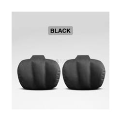 Breathable Leather Car Seat Headrest Neck Support Car Neck Pillows For - Black 2pcs