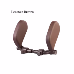Car Seat Headrest Pillow Neck Support Pillow For Car Sleep Side Head Support - Leather Coffee