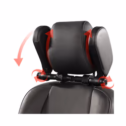 Car Seat Headrest Pillow Neck Support Pillow For Car Sleep Side Head Support - Leather Coffee