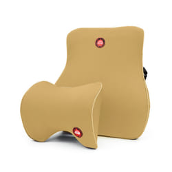 Car Headrest Neck Lumbar Support Pillow Cushion with Adjustable Strap - 25