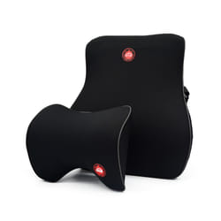 Car Headrest Neck Lumbar Support Pillow Cushion with Adjustable Strap - 21
