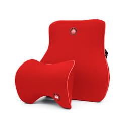 Car Headrest Neck Lumbar Support Pillow Cushion with Adjustable Strap - 23