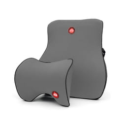 Car Headrest Neck Lumbar Support Pillow Cushion with Adjustable Strap - 24