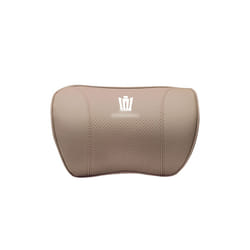 Car Neck Pillow Memory Foam Lumbar Support Waist Pillow Seat Headrest - Neck-Beige
