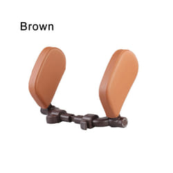 Car Seat Headrest Neck Pillow Travel Cushion For Sleep Car Pillow Neck - Leather Brown