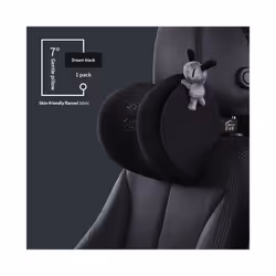 Universal Facecloth Car Seat Neck Headrest Car Seat Lumbar Pillow Memory - Headrest D