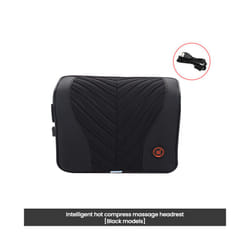 Car Neck Massage Pillow Lumbar Support Cushion Auto Seat  Relax Head Waist - Massage-Black-Pillow