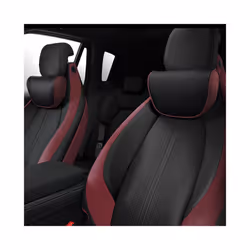 For BMW Audi Toyota JEEP Kia Honda Car Headrest  leather Car Neck Pillow - Black