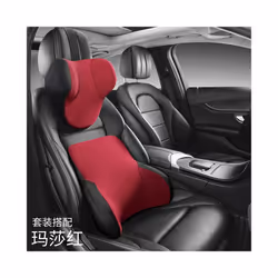 Memory cotton Neck Pillow Car Seat Pillow Support Auto Lumbar Cushion - 1 Set F