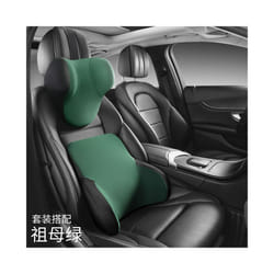Memory cotton Neck Pillow Car Seat Pillow Support Auto Lumbar Cushion - 1 Set C