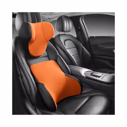 Memory cotton Neck Pillow Car Seat Pillow Support Auto Lumbar Cushion - 1 Set C