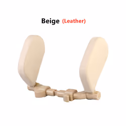Car Neck Headrest Pillow Cushion Car Seat Memory Foam Pad Sleep Side Head - Leather Beige